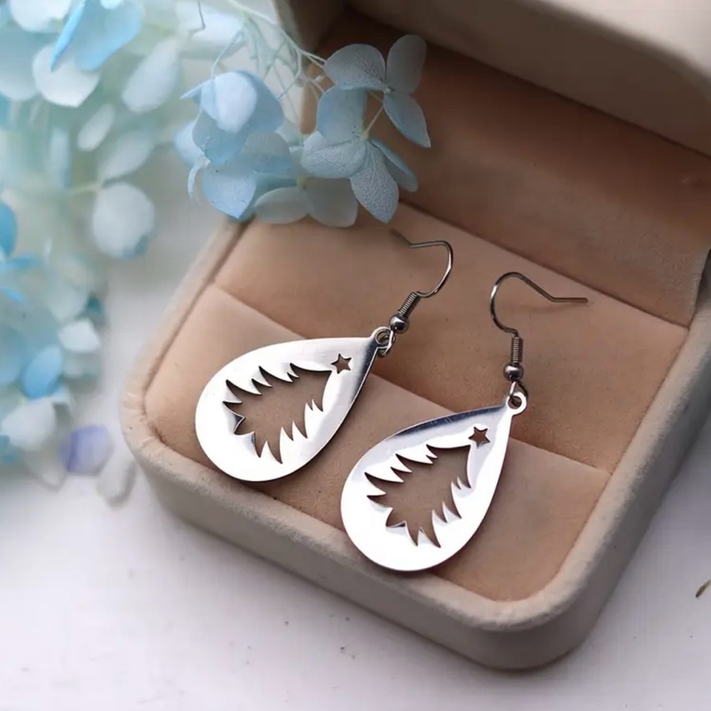 Elegant Silver Teardrop Earrings